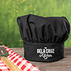 Farmhouse Kitchen Black Embroidered Chef Hat ALT1 Thumbnail