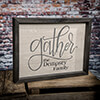 Gather Black Framed Wall Art 16.5 x 12.5 ALT1 Thumbnail