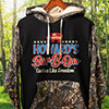 All American BBQ Black/SFG Camo Adult 2-Tone Camo Hooded Sweatshirt ALT1 Thumbnail