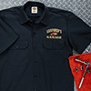 Classic Garage Navy Embroidered Work Shirt ALT1 Thumbnail