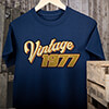 Vintage Navy Adult T-Shirt ALT1 Thumbnail