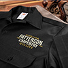 Carpentry Black Embroidered Work Shirt ALT1 Thumbnail