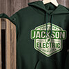 Electric Forest Green Adult Hooded Sweatshirt ALT1 Thumbnail