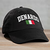 Italian Flag Varsity Black Embroidered Hat ALT1 Thumbnail