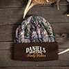 Hunting Family Tradition Brown/Camo Embroidered 2-Tone Camo Cuffed Beanie ALT1 Thumbnail