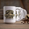 Coffee White Ceramic Coffee Mug (set of 4) ALT1 Thumbnail