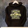 Coffee Dark Chocolate Adult Hooded Sweatshirt ALT1 Thumbnail