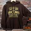 Coffee Dark Chocolate Adult Hooded Sweatshirt ALT2 Thumbnail