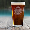 Livin' The Dream Lake House Clear Pint Glass - Engraved (single) ALT1 Thumbnail