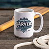 Livin' The Dream Lake House White Ceramic Coffee Mug (single) ALT1 Thumbnail