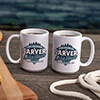 Livin' The Dream Lake House White Ceramic Coffee Mug (set of 2) ALT1 Thumbnail