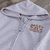 Distilling Company Sports Grey Embroidered Zippered Hooded Sweatshirt ALT1 Thumbnail