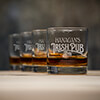 Irish Pub Clear Rocks Glass - Engraved (set of 4) ALT1 Thumbnail