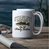 Fishing Family Tradition White Ceramic Coffee Mug (set of 2) ALT1 Thumbnail