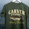 Fishing Family Tradition Forest Green Adult T-Shirt ALT3 Thumbnail