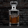 Moonshine and Spirits Clear Whiskey Decanter - Engraved ALT1 Thumbnail