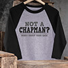 Sorry About Your Luck Sports Grey/Black Adult Raglan 3/4 Sleeve T-Shirt ALT1 Thumbnail