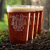 Livin' The Dream Cabin Clear Pint Glass - Engraved (set of 4) ALT1 Thumbnail