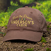 Livin' The Dream Cabin Brown Embroidered Hat ALT1 Thumbnail