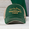 Livin' The Dream Cabin Dark Green/Khaki Embroidered Trucker Hat ALT1 Thumbnail