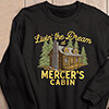 Livin' The Dream Cabin Black Adult Sweatshirt ALT1 Thumbnail