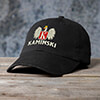 Polish Monogram Black Embroidered Hat ALT1 Thumbnail