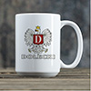 Polish Monogram White Ceramic Coffee Mug (single) ALT1 Thumbnail