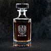 German Monogram Clear Whiskey Decanter - Engraved ALT1 Thumbnail