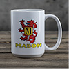 Scottish Monogram White Ceramic Coffee Mug (single) ALT1 Thumbnail