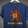 Scottish Monogram Navy Adult T-Shirt ALT1 Thumbnail