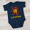 Scottish Monogram Navy Baby Bodysuit ALT1 Thumbnail