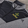 Celtic Wreath Monogram Black Heather/Graphite Embroidered Adidas Quarter-Zip Pullover ALT1 Thumbnail