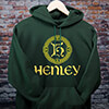 Celtic Wreath Monogram Forest Green Adult Hooded Sweatshirt ALT1 Thumbnail