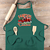 Country Christmas Dark Green Apron ALT1 Thumbnail