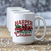 Country Christmas White Ceramic Coffee Mug (set of 4) ALT2 Thumbnail