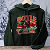 Country Christmas Forest Green Adult Hooded Sweatshirt ALT1 Thumbnail