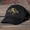 Italian Heritage Black Embroidered Hat ALT1 Thumbnail