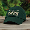 Lucky Enough Forest Green Embroidered Hat ALT1 Thumbnail