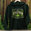 Lucky Enough Forest Green Adult Hooded Sweatshirt ALT1 Thumbnail