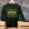 Lucky Enough Forest Green Adult Long Sleeve ALT1 Thumbnail