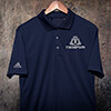 Regal Monogram Navy Embroidered Adidas Polo Shirt ALT1 Thumbnail