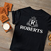 Regal Monogram Black Adult T-Shirt ALT1 Thumbnail