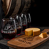 Regal Monogram NA 1 Cheese Board 4 Wine Glass Gift Set - Engraved ALT1 Thumbnail