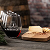 Regal Monogram NA 1 Cheese Board 4 Wine Glass Gift Set - Engraved ALT2 Thumbnail