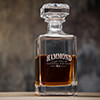 Bourbon Whiskey Clear Whiskey Decanter - Engraved ALT1 Thumbnail