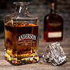 Bourbon Whiskey Clear Whiskey Decanter - Engraved ALT2 Thumbnail