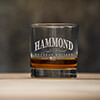 Bourbon Whiskey Clear Rocks Glass - Engraved (single) ALT1 Thumbnail