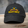 Hispanic Monogram Black Embroidered Hat ALT1 Thumbnail