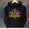 Hispanic Monogram Black Adult Hooded Sweatshirt ALT1 Thumbnail