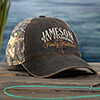 Fly Fishing Family Tradition Brown/Camo Embroidered 2-Tone Camo Hat ALT1 Thumbnail